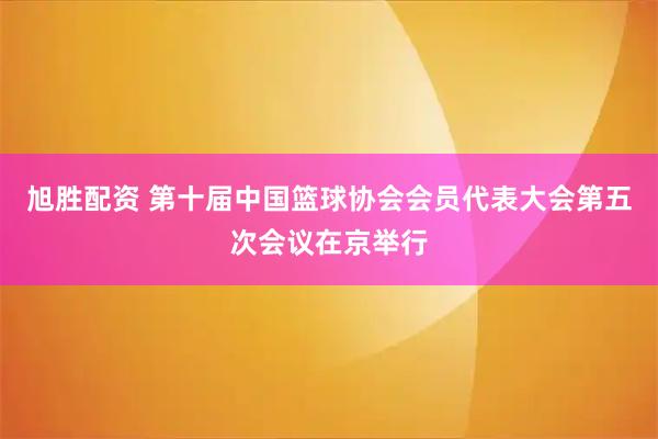 旭胜配资 第十届中国篮球协会会员代表大会第五次会议在京举行