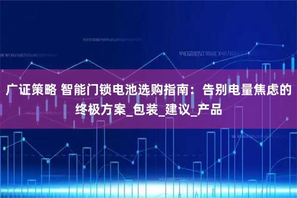 广证策略 智能门锁电池选购指南：告别电量焦虑的终极方案_包装_建议_产品